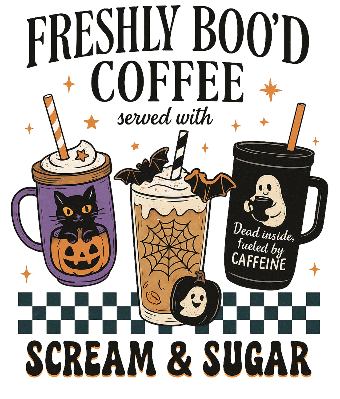 Halloween Freshly Bood Coffee with Scream and Sugar 0009