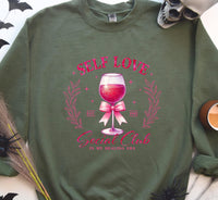 Wine Coquette Sweater, Social Club Shirt, Self Love Social Club Crewneck, In My Healing Era Jumper, Gift for Bachelorettes on Valentines Day