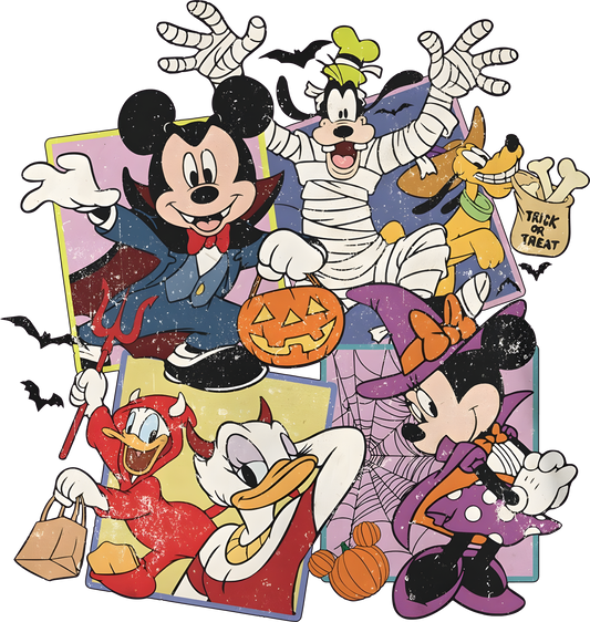 Vintage Disney Halloween Trick or Treat Crew 0011