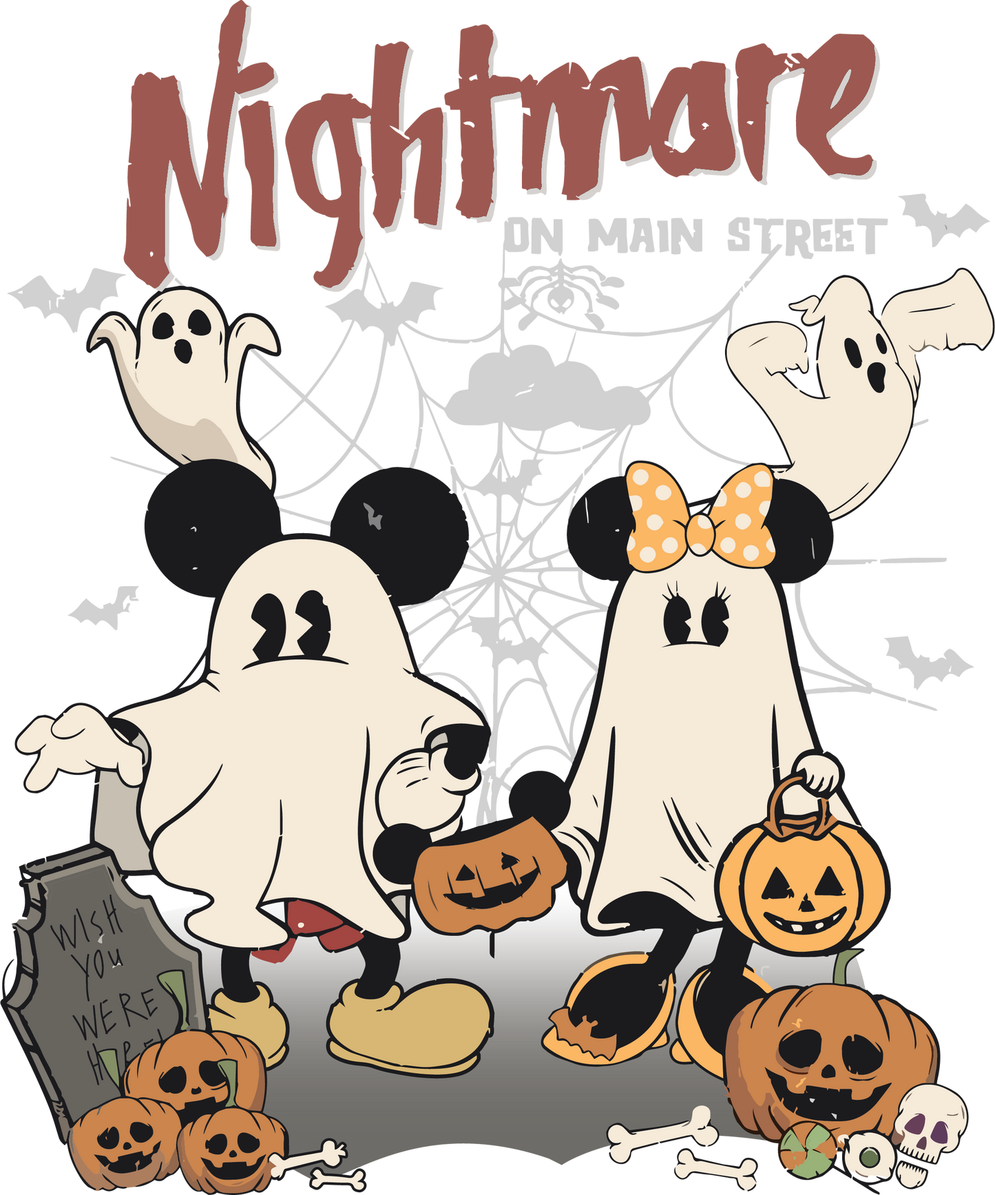 Halloween Nightmare on Main Street Ghost Couple 0006