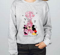 Disney Mickey Minnie Kiss Sweater, Mickey & Minnie Valentines Jumper, Happiest Place on Earth Shirt, Mickey Minnie Sweat, Love Gift for Her