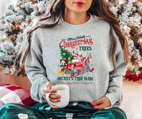 Retro Disney Farm Fresh Sweatshirt, Mickey's Tree Farm Shirt, Mickey And Friends Christmas Sweatshirt, Tree Farm Mouse & Friends Christmas