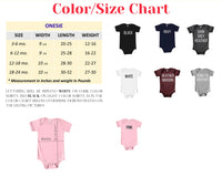 a picture of a baby&#39;s bodysuit size chart