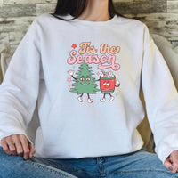 Tis the Season Christmas Sweatshirt, Fun Holiday Graphic Pullover, Unısex Cozy Fashion, Soft Comfortable Top, Trendy Festive Design Sweater