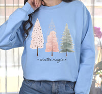 Winter Magic Sweatshirt, Christmas Tree Gift Shirt, Winter Tree Sweatshirt, Christmas Crewneck Sweatshirt, Holiday Sweatshirt