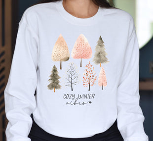 Cozy Winter Vibes Sweatshirt, Christmas Season Sweatshirt, Cute Winter Sweater, Merry Christmas Sweatshirt, Christmas Party Hoodie