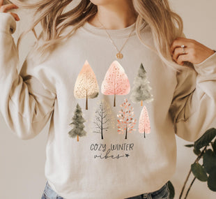 Cozy Winter Vibes Sweatshirt, Christmas Season Sweatshirt, Cute Winter Sweater, Merry Christmas Sweatshirt, Christmas Party Hoodie