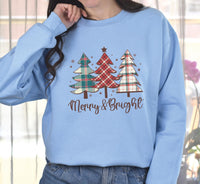 Merry and Bright Sweatshirt, Family Christmas Sweatshirt, Merry Christmas Sweatshirt, New Year Sweatshirt, Cozy Holiday Gift