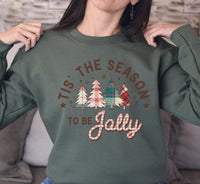 Tis The Season Sweatshirt, Christmas Tree Shirt, Christmas Shirts For Women, Retro Christmas Sweat, Family Christmas Sweatshirt