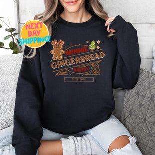 Minnie Gingerbread Cookie Comfort Colors Sweatshirt, Minnie Christmas Shirt, Minnie Xmas Shirt, Very Merry Christmas Party, Minnie Cookie