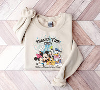 Disney Trip 2024 Sweatshirt, Where Dreaming Comes True, Family Disneyworld Shirt, Disney Sweatshirt, Mickey and Friends Sweatshirt