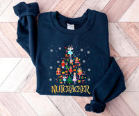 Nutcracker Tree Sweatshirt, Nutcracker Christmas Holiday Sweatshirt, Nutcrackers Christmas Shirt, Ballet Rocking Horse Sugar Plum Fairy