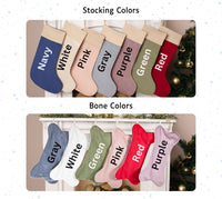 Personalized Christmas Stockings Luxury Velvet Stocking, Stocking for Holiday Applique Stocking with Name for Family Decoration