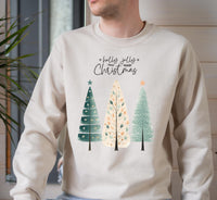 Holly Jolly Christmas Sweatshirt, Christmas Party Shirt,  Christmas Tree Sweatshirt, Holiday Sweaters for Women, Family Party Shirt