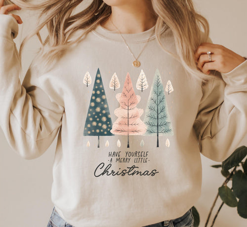 Cute Christmas Sweatshirt, Have Yourself A Merry Little Christmas Sweatshirt, Merry Christmas Shirt, Christmas Family Sweat