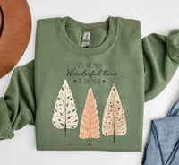 Christmas Tree Sweatshirt, It's The Most Wonderful Time Of The Year Sweat, Christmas Crewneck Sweat, Holiday Sweaters for Women