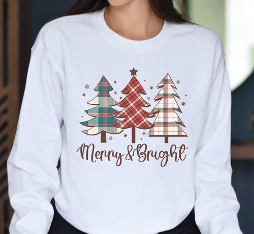 Merry and Bright Sweatshirt, Family Christmas Sweatshirt, Merry Christmas Sweatshirt, New Year Sweatshirt, Cozy Holiday Gift