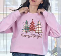 Merry and Bright Sweatshirt, Family Christmas Sweatshirt, Merry Christmas Sweatshirt, New Year Sweatshirt, Cozy Holiday Gift