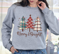 Merry and Bright Sweatshirt, Family Christmas Sweatshirt, Merry Christmas Sweatshirt, New Year Sweatshirt, Cozy Holiday Gift