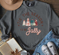 Tis The Season Sweatshirt, Christmas Tree Shirt, Christmas Shirts For Women, Retro Christmas Sweat, Family Christmas Sweatshirt