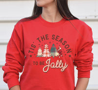 Tis The Season Sweatshirt, Christmas Tree Shirt, Christmas Shirts For Women, Retro Christmas Sweat, Family Christmas Sweatshirt