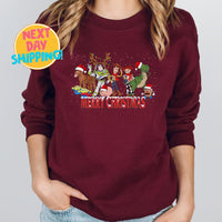 Merry Christmas Toy Story Sweatshirt, Toy Story Friends Disney Trip Sweater, Woody And Buzz Family Christmas,  Disneyland X-mas Shirt