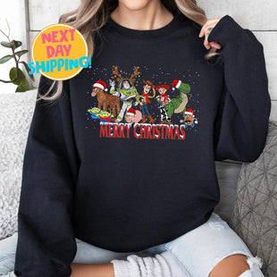 Merry Christmas Toy Story Sweatshirt, Toy Story Friends Disney Trip Sweater, Woody And Buzz Family Christmas,  Disneyland X-mas Shirt