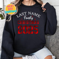 Custom Family Name Christmas 2025, Family Matching Shirt, Christmas Party Shirt, Custom Name Christmas Shirt, Christmas Gift