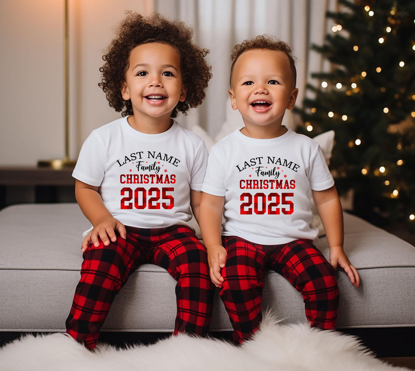 Customized Family Christmas Last Name Shirts, Christmas Family Shirt, Christmas Group Shirt, Christmas Pajamas Shirts