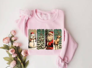 Retro Christmas Sweatshirt, Christmas Shirt, Vintage Christmas Sweater, Santa Claus Sweater, Christmas Shirt, Merry Christmas Sweatshirt