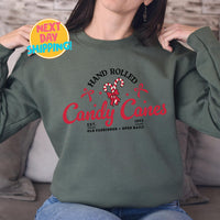 Candy Cane Shirt, Christmas Sweatshirt, Candy Cane Crewneck, Christmas Gift, Christmas Candy Shirt, Xmas Tee, North Pole Sweater