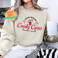 Candy Cane Shirt, Christmas Sweatshirt, Candy Cane Crewneck, Christmas Gift, Christmas Candy Shirt, Xmas Tee, North Pole Sweater