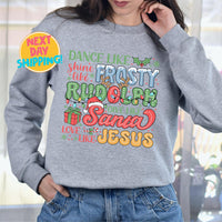 Love Like Jesus Shirt, Merry Christmas Sweatshirt, Jesus Christmas Sweatshirt, Faith Christmas Sweatshirt, Christmas Sweatshirt