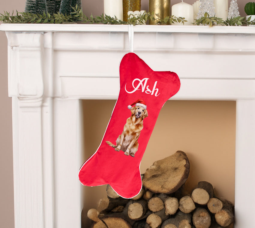 Custom Dog Christmas Stocking, Blank pet stocking, Christmas stocking, Dog stocking, Christmas gift, Personalized Stocking