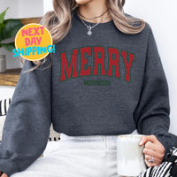 Merry Christmas Sweatshirt,  Christmas Shirts,  Holiday Sweater, Christmas Gift, Retro Merry Christmas Sweatshirt, Christmas Shirt for Women