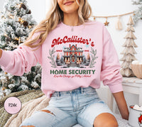 McCallister Home Security Sweatshirt, Home Alone Sweater, Christmas Movie Sweater, Funny Christmas Sweatshirt, McCallister Hoodie