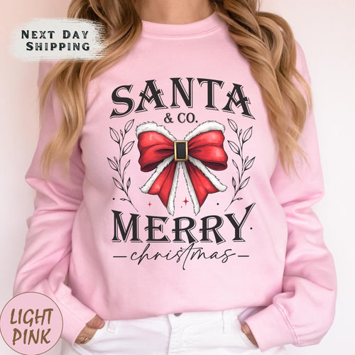 Merry Christmas Sweatshirt, Christmas Santa Co Crewneck, Christmas Gifts, Christmas Family Shirt, Cute Santa Hoodie