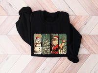 Retro Christmas Sweatshirt, Christmas Shirt, Vintage Christmas Sweater, Santa Claus Sweater, Christmas Shirt, Merry Christmas Sweatshirt