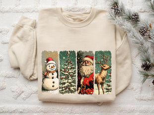 Retro Christmas Sweatshirt, Christmas Shirt, Vintage Christmas Sweater, Santa Claus Sweater, Christmas Shirt, Merry Christmas Sweatshirt