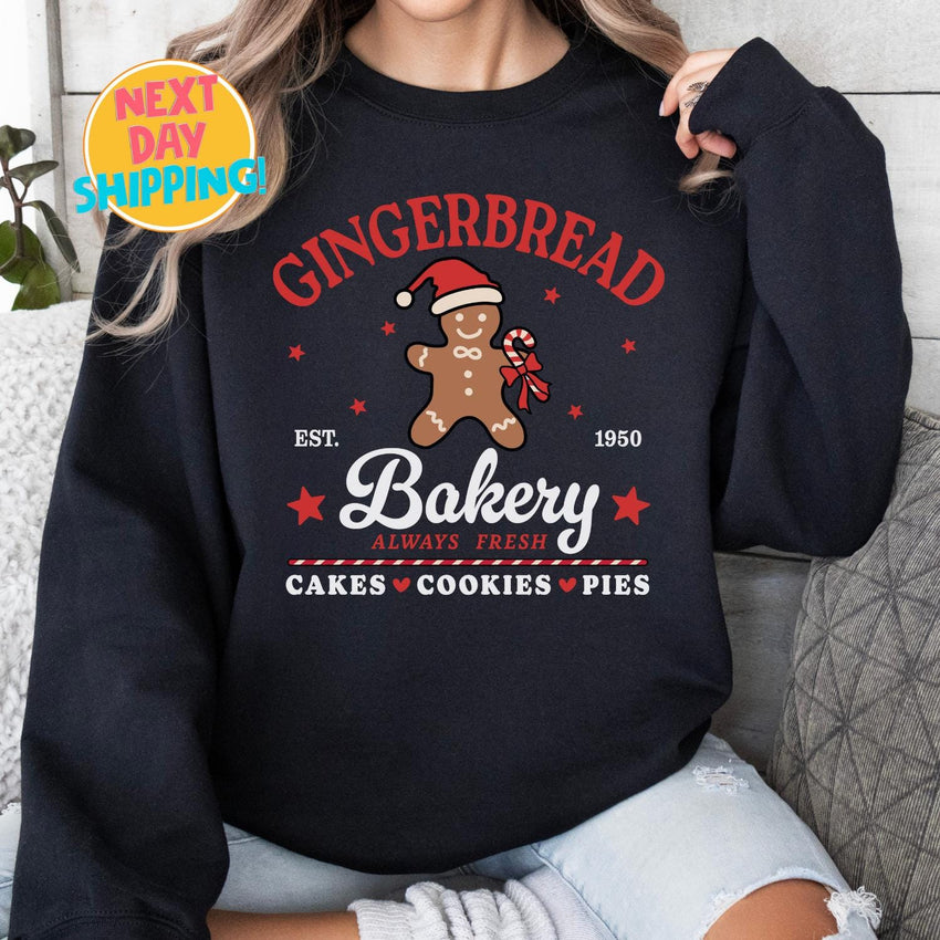 Gingerbread Sweatshirt, Christmas Sweatshirt, Gingerbread Sweater, Christmas Shirt, Christmas Gift, Xmas Family Sweater